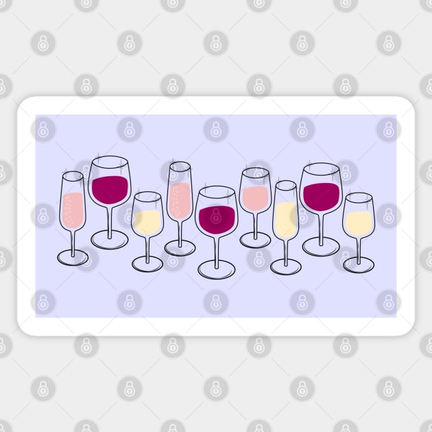 Wine Time Sticker by ameemax